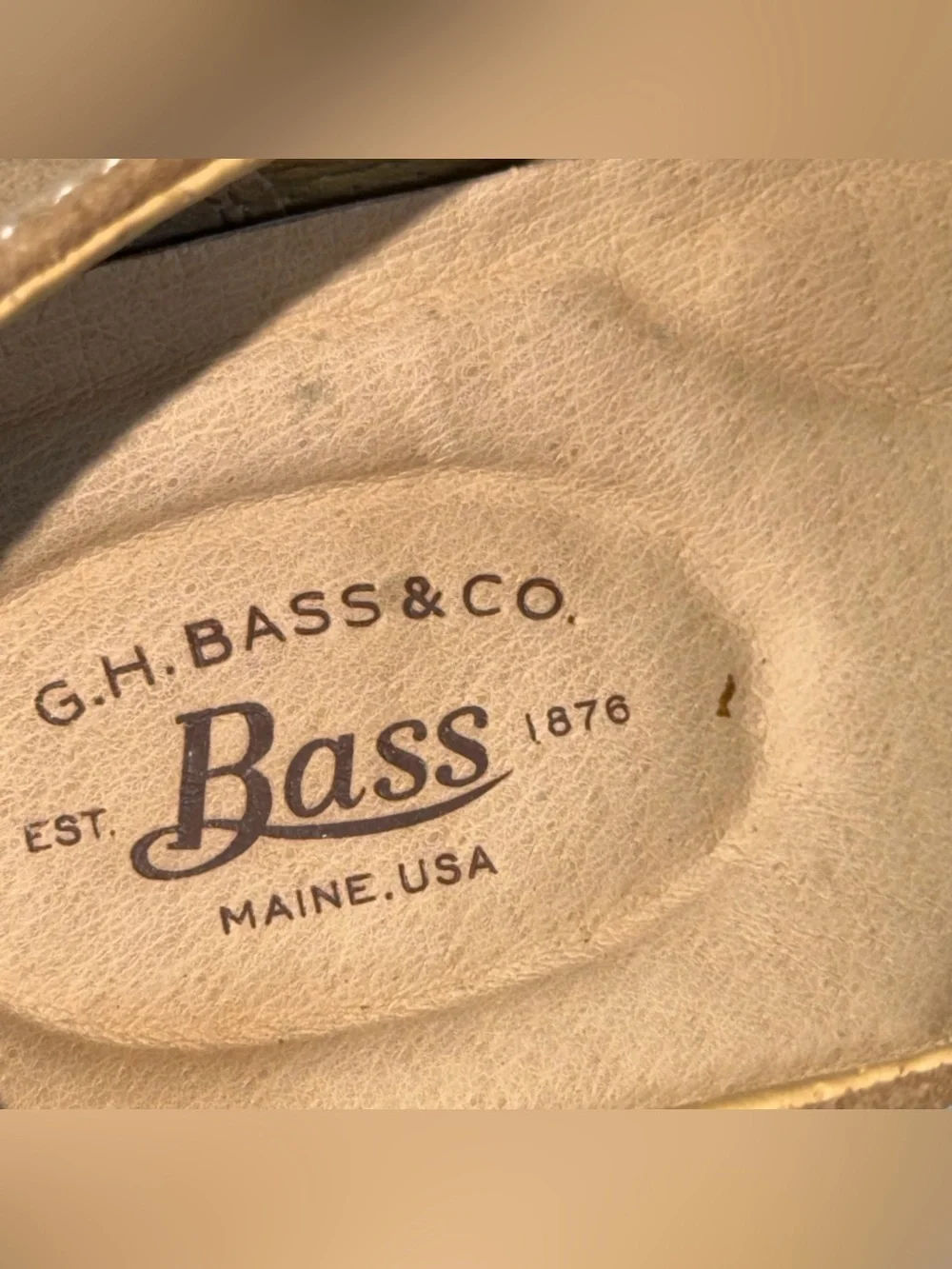 G.H. Bass Pomona Men's Tan Brown Suede Saddle Oxford Shoes Size 8.5M